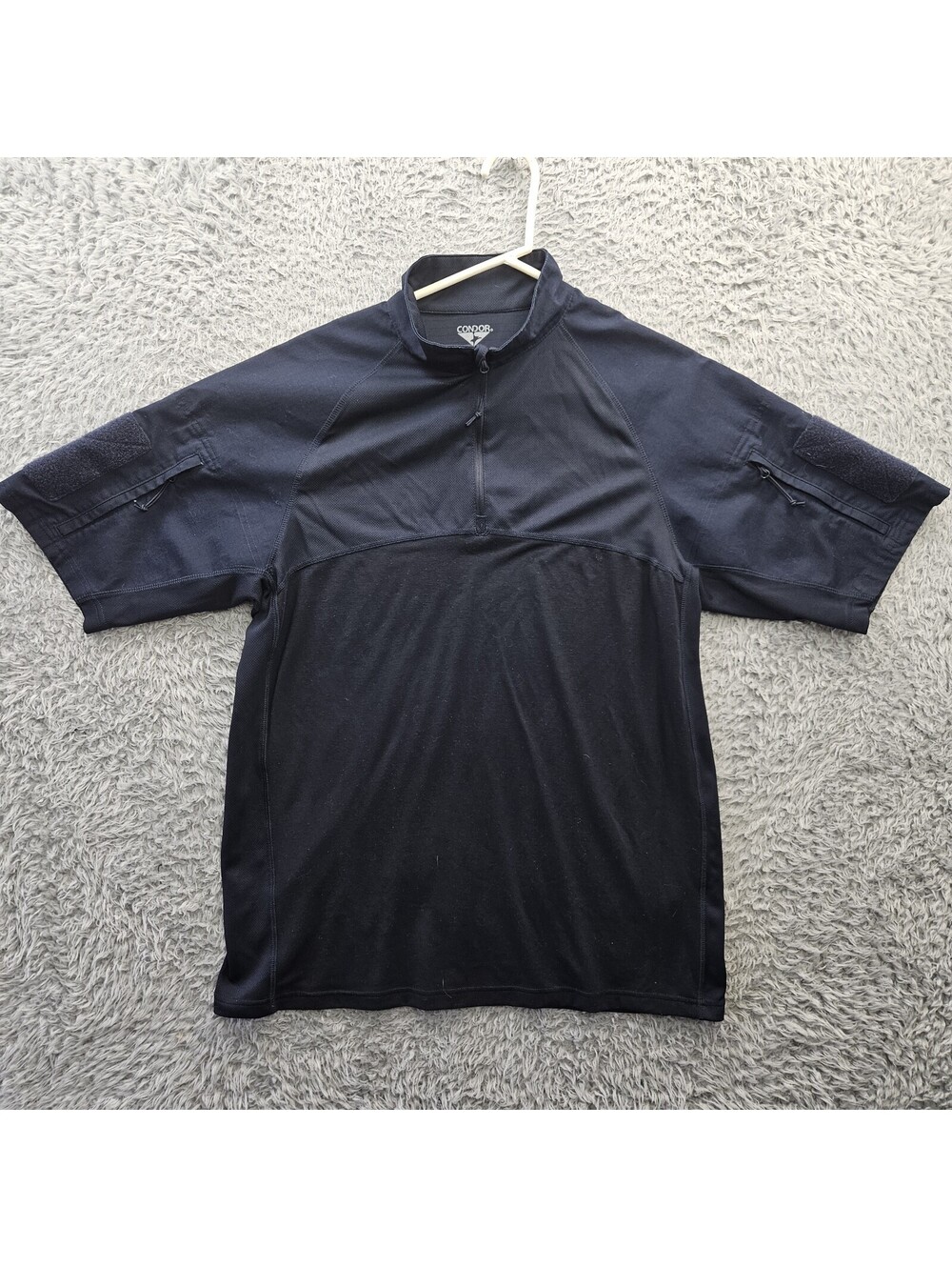 Condor Tactical Combat Sports Shirt Navy  Blue 1/4 Zip Short Sleeve Men’s XL